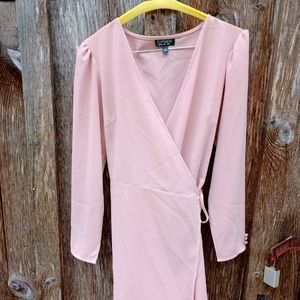 Topshop pink dress